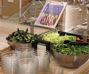 Safeway employees around headquarters have access to a cafeteria serving local and organic food, along with a dash of written motivation.