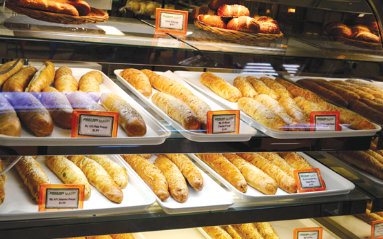 Jungle Jim’s has offered store-made pretzel sticks with a variety of fillings for years, but pretzel rolls are a new addition.