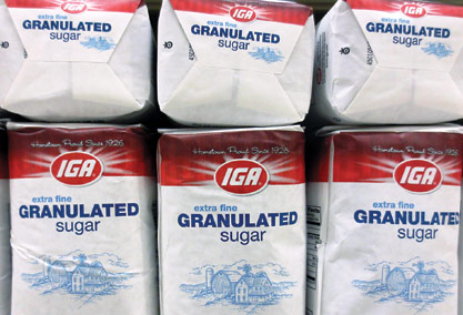 IGA-brand sugar is the fastest-selling item in the store.