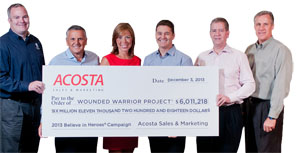 Believe in Heroes donation to Wounded Warrior Project