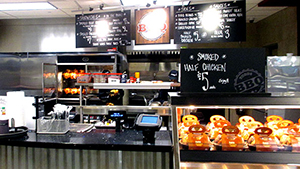 Newer Mariano's stores have a fast casual style restaurant called Todds BBQ.