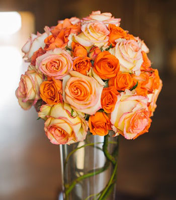 Brides often choose customized bouquets. 