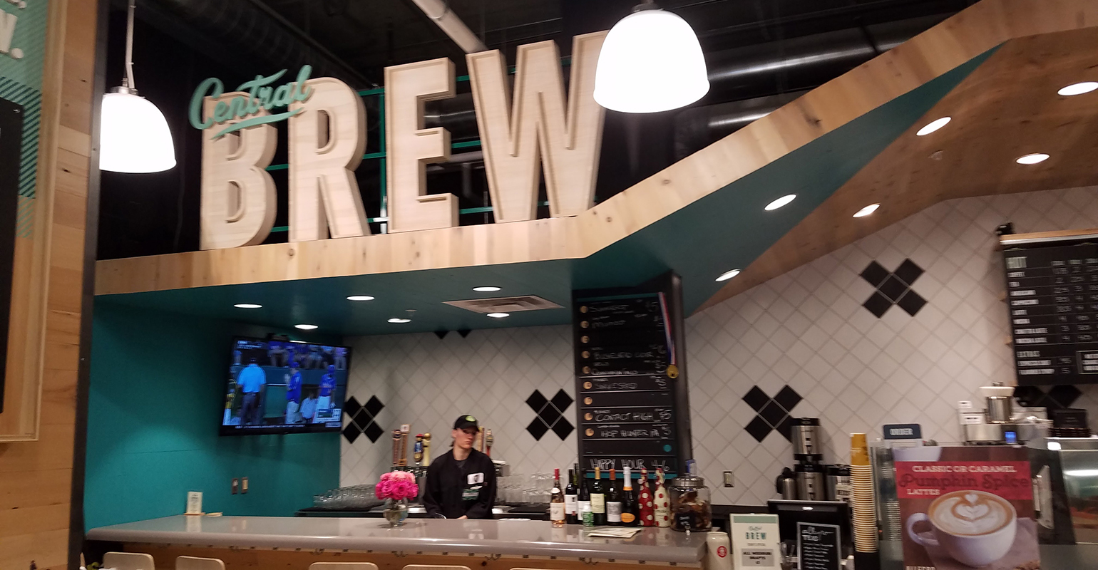 Whole Foods' urbanized St. Louis store includes a Central Brew station complete with draft beer, a wine bar and coffee-to-go.
