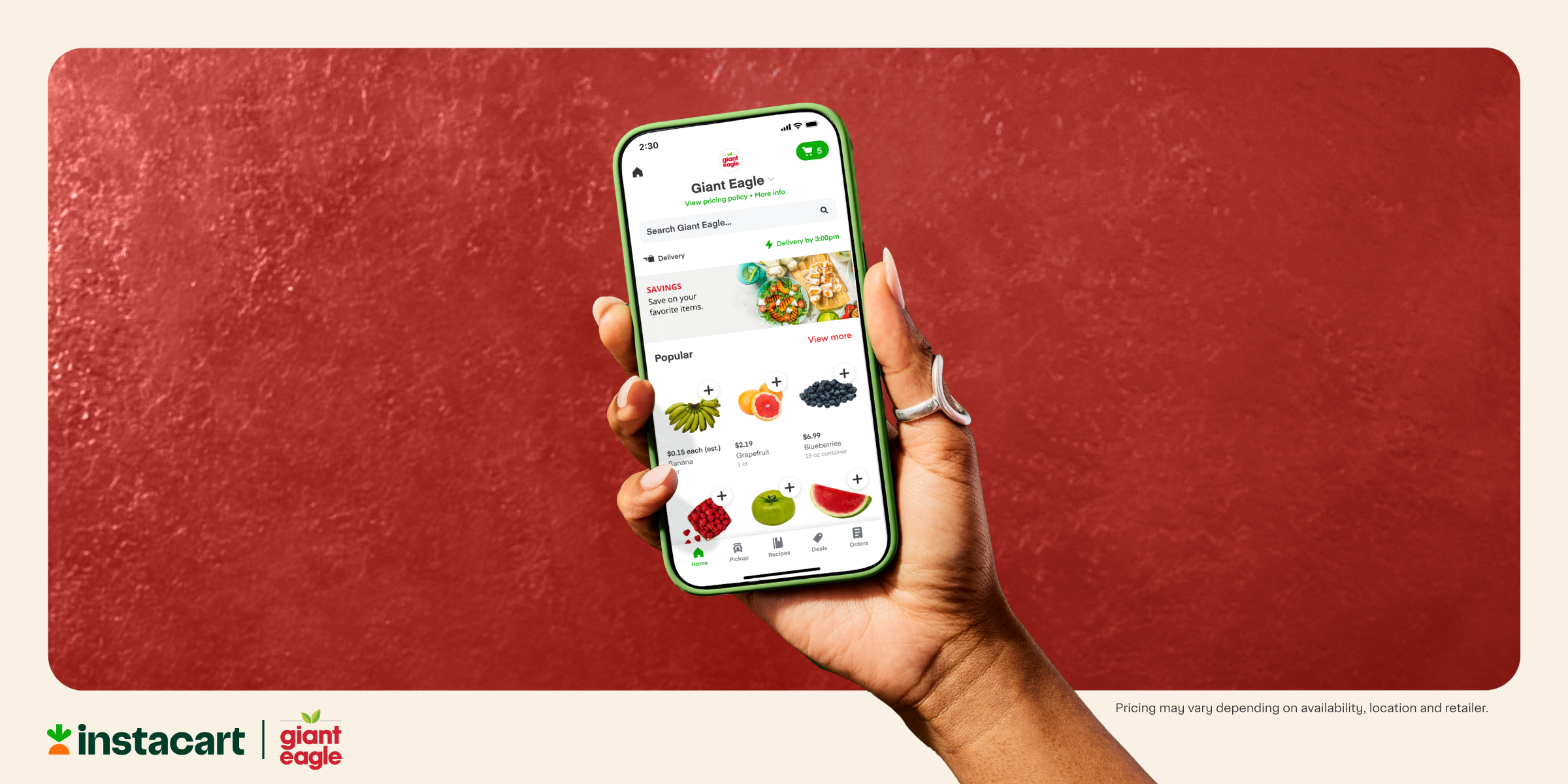 Instacart now lets you order same-day delivery for large items