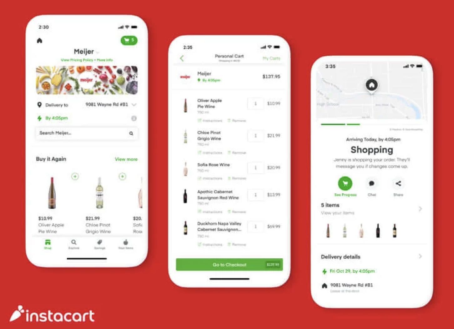 Instacart expands alcohol delivery reach with Meijer partnership