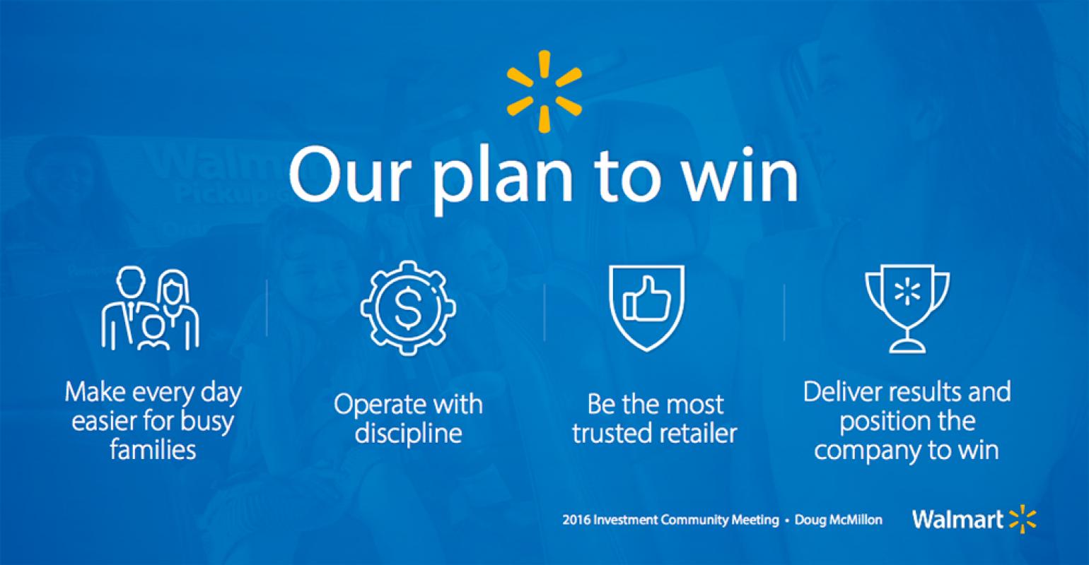 Walmart to investors Investments will be worth it Supermarket News