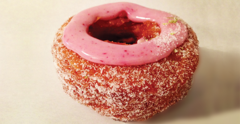 Dominique Ansel Bakeryrsquos Cronut is made from a special recipe combining doughnut and croissant ingredients