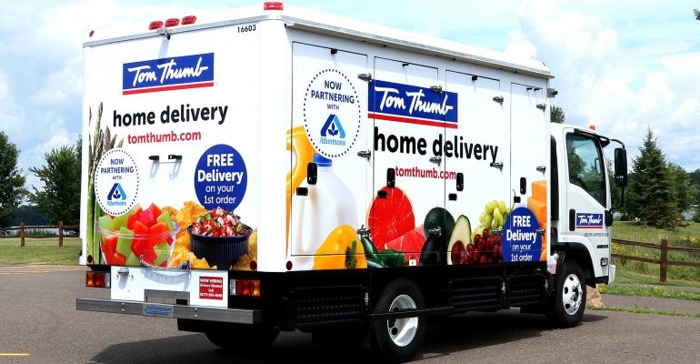 Albertsons is partnering with Tom Thumb for home delivery in the DallasFort Worth area