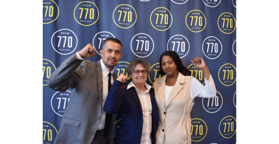 UFCW 770 swears in Kathy Finn as first woman president